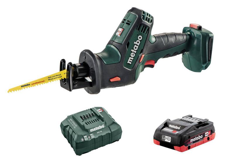 Пила сабельная аккумуляторная SSE18LTXCompact +1х3.5Ач LiHD+ЗУ ASC55 Metabo T03340