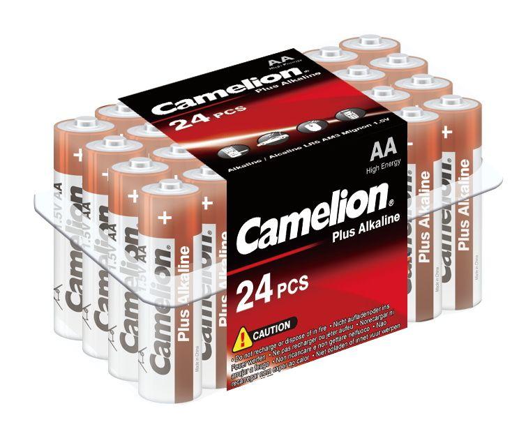 Элемент питания алкалиновый AA/LR6 1.5В Plus Alkaline LR6-PB24 (уп.24шт) Camelion 6752