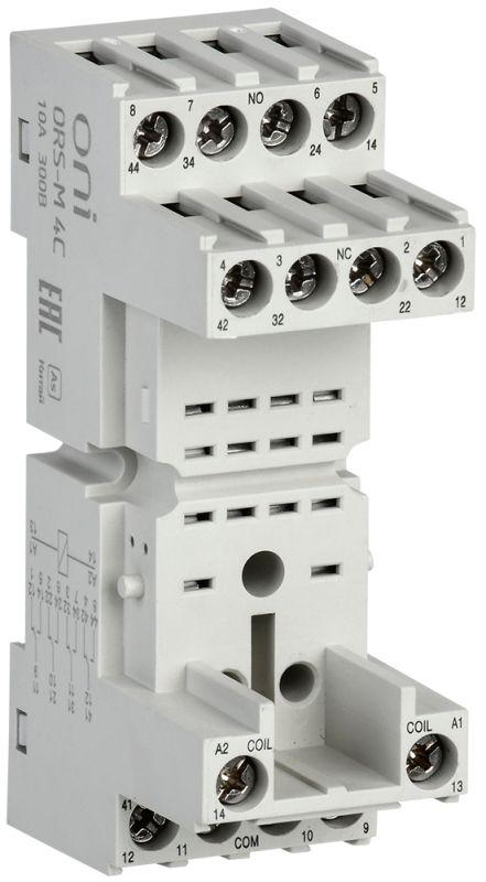 Розетка ORS-M для реле ORM 4C ONI ORS-M-1-4-G