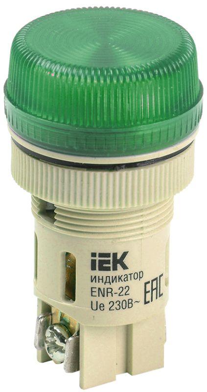 Арматура светосигнальная ENR-22 230В зел. IEK BLS40-ENR-K06