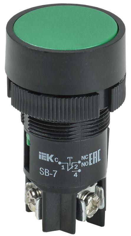 Кнопка SB-7 Пуск зел. IEK BBT40-SB7-K06