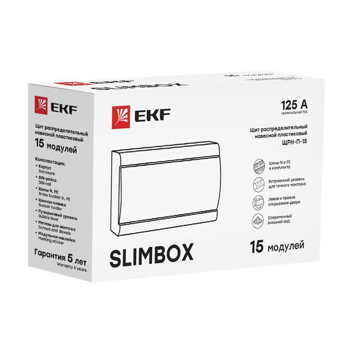 Щит ЩРН-П-15 "SlimBox" IP41 бел. дверца PROxima EKF sb-n-15w