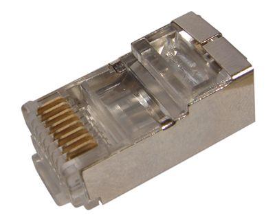 Джек комп. RJ45 8P-8C кат.5е (с экраном) (уп.100шт) REXANT 05-1023